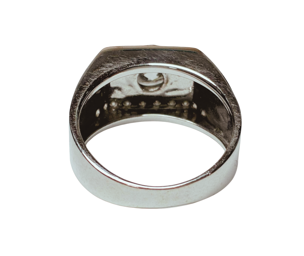 750WG Diamond Mens Ring 7.2GM