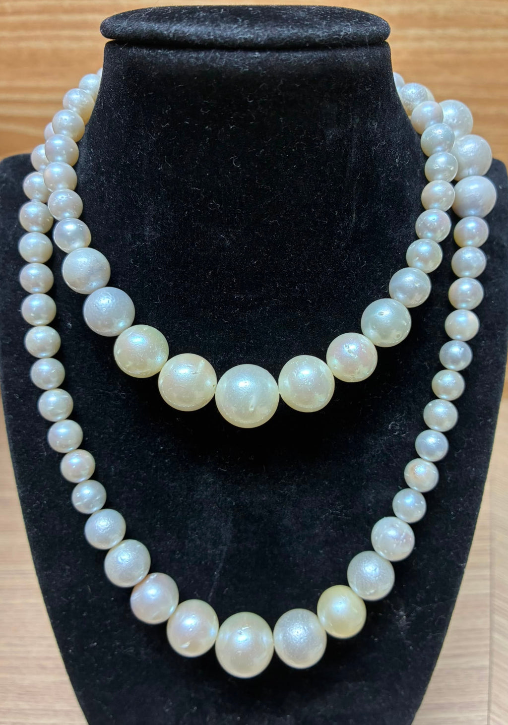 Graduated South Sea Pearl Strand Necklace 7.03to14.92MM 72.5CM
