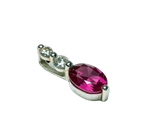 375WG Ruby And Diamond Drop Pendant 0.5GM