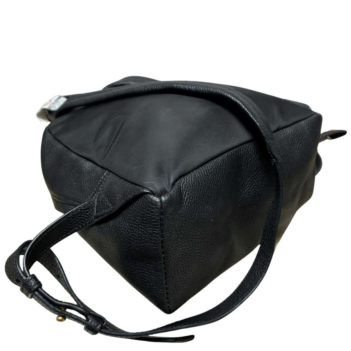 Oroton Lilly Small Backpack Black Pebbled Leather