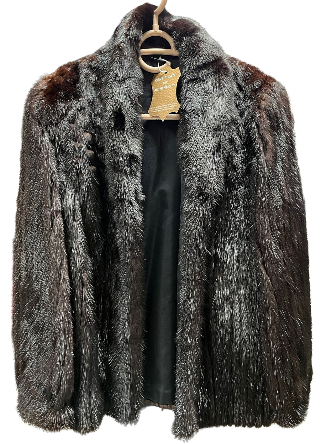 M&J Leather And Fur Black Mink Fur Coat Size 11