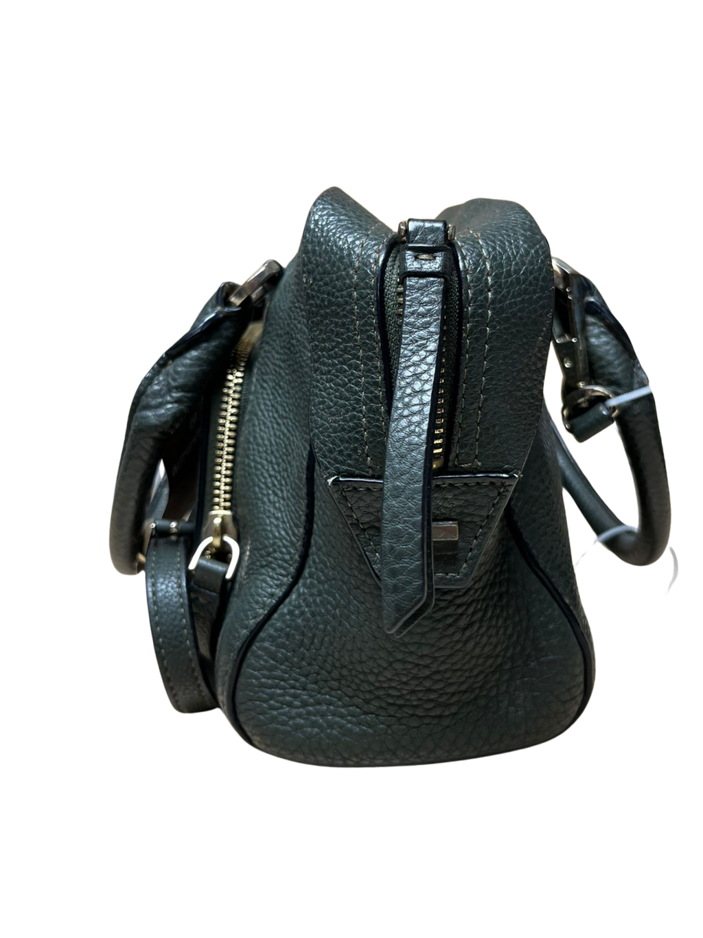 DKNY Leather Satchel Green