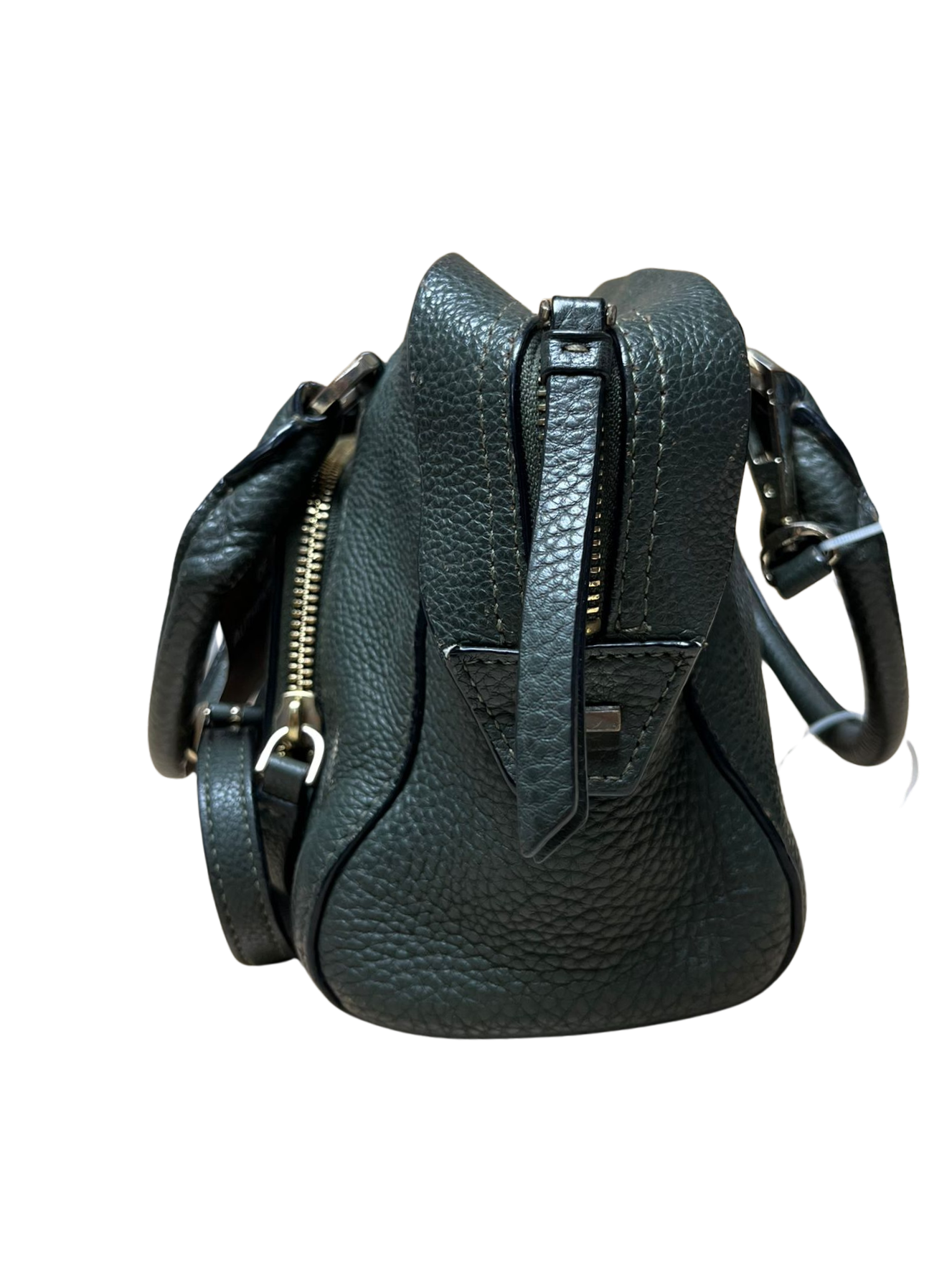 DKNY Leather Satchel Green