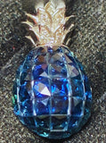 750WG Pineapple Sapphire Pendant 3.52G