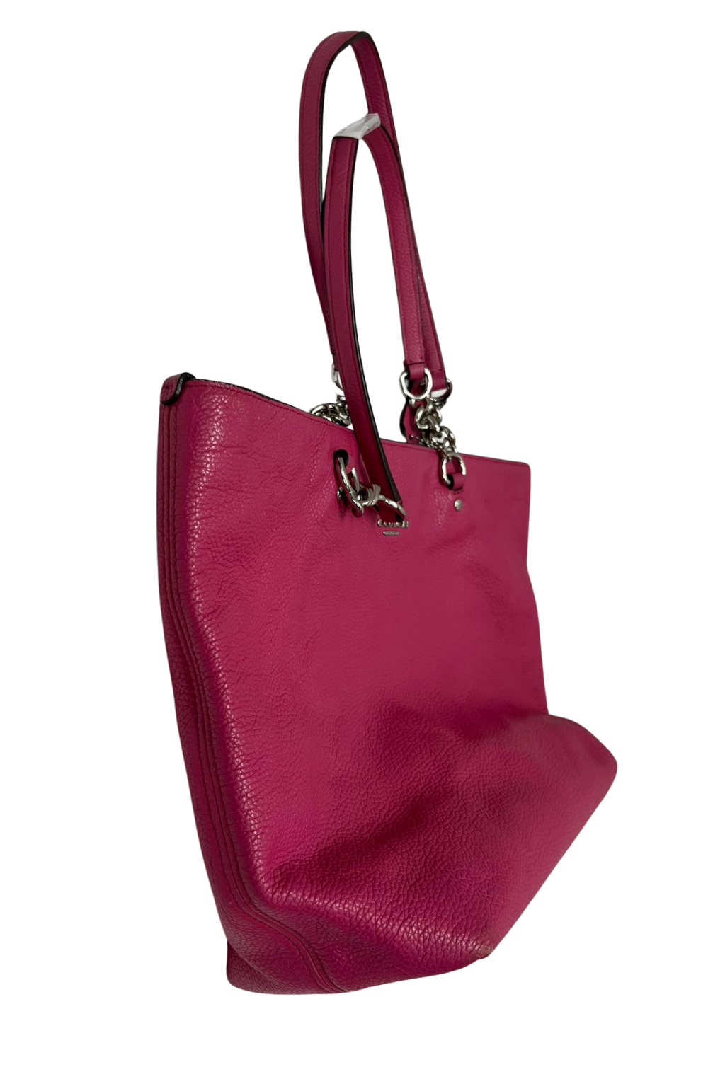 Coach Sophia Small Tote Bag Magenta Pebbled Leather