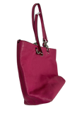 Coach Sophia Small Tote Bag Magenta Pebbled Leather