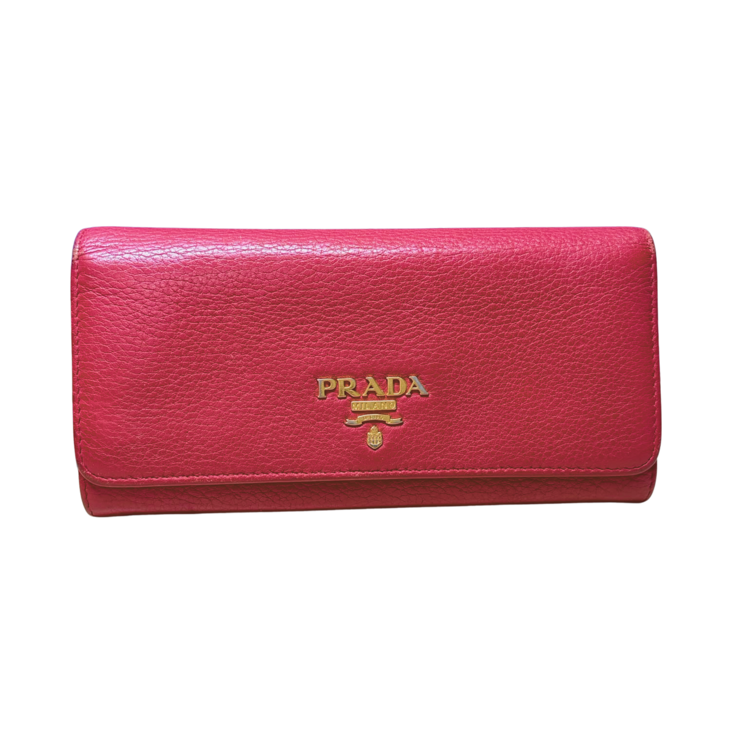 Prada Vitello Grain BiColor Continental Long Wallet Main image