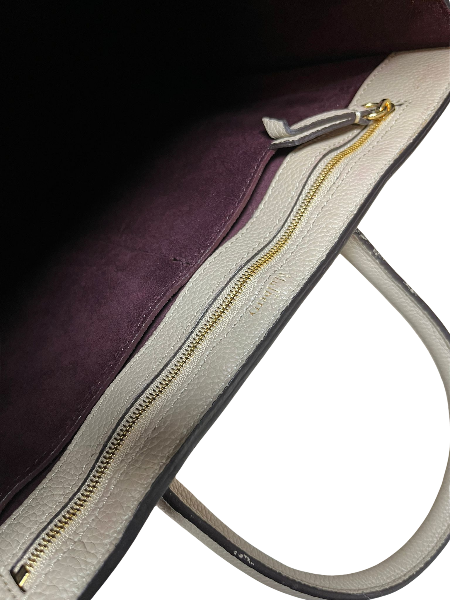 Mulberry Beige Leather Bayswater Satchel