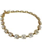 18KYG Brilliant Diamond Tennis Line Bracelet 12.3GM