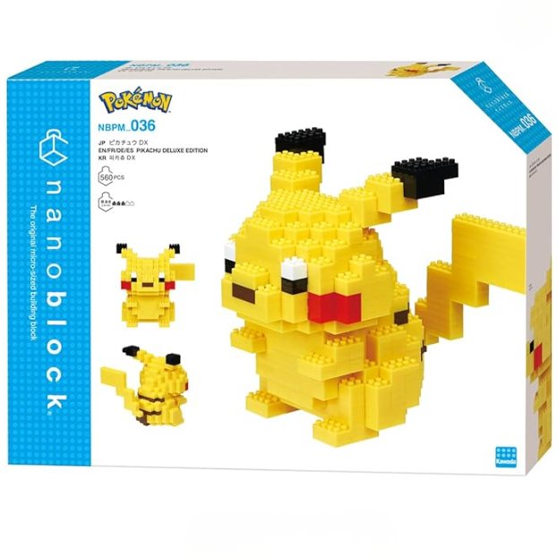 Nanoblock NBPM036 Pokemon Pikachu Deluxe Edition Micro Sized Building Blocks
