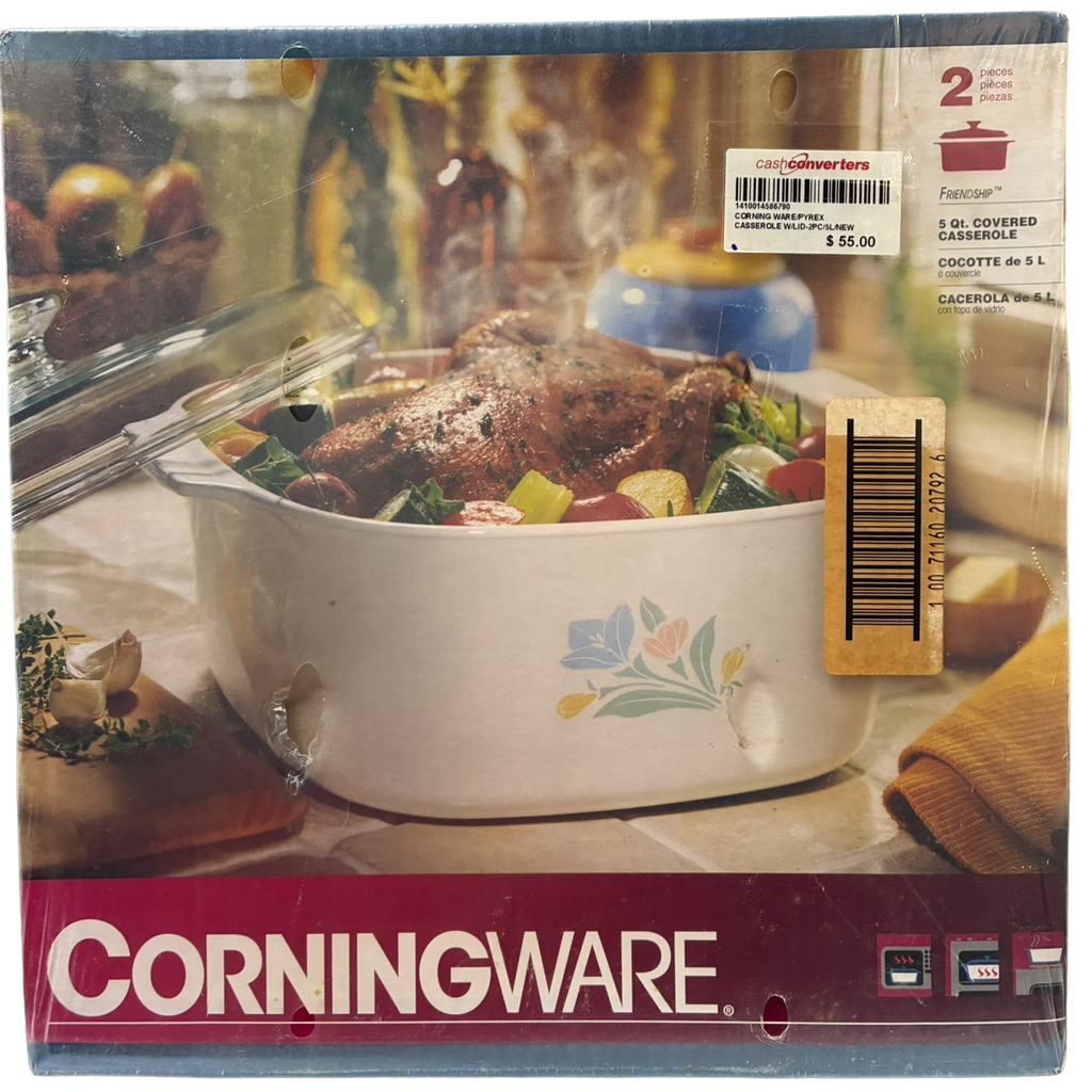 1997 Corningware 5qt Covered Casserole Friendship