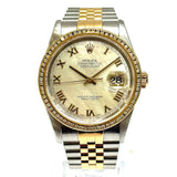 Rolex, Datejust 16233 Halfgold MOP Dial 36mm Automatic Watch