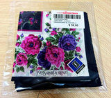 Vintage Yves Saint Laurent YSL Floral Cotton Handkerchief