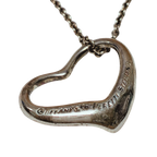 Tiffany And Co Elsa Peretti Open Heart Pendant Necklace Sterling Silver 4.7G