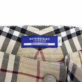 BURBERRY BLUE LABEL - PANTS-LONG/BEIGE/WOOL/NOVA CHECK-FQ505-157-43 / SIZE 36