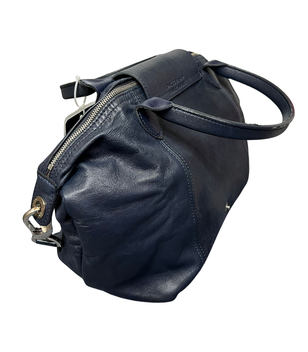 Longchamp Le Pliage Cuir Leather Top Handle Bag
