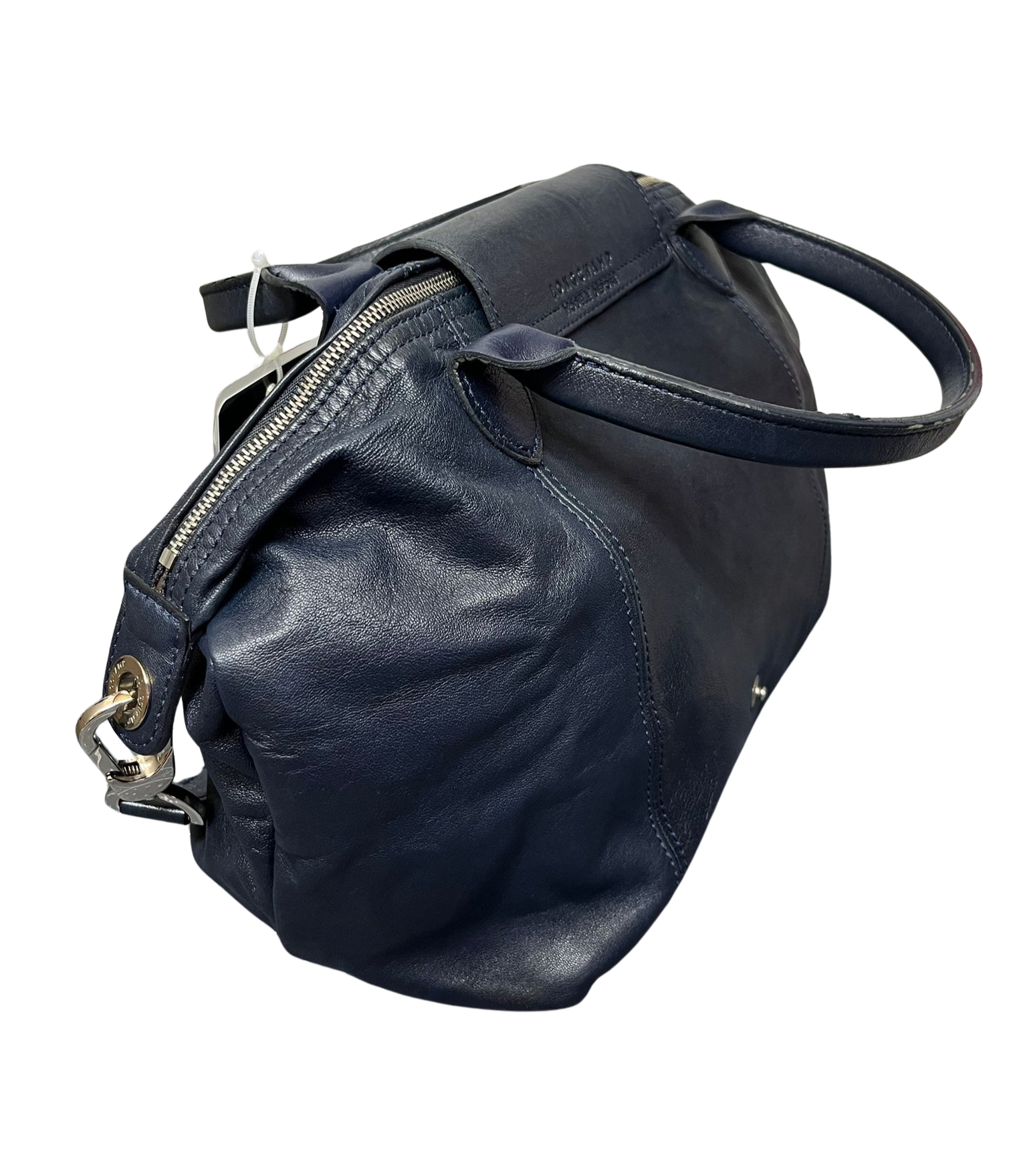 Longchamp Le Pliage Cuir Leather Top Handle Bag