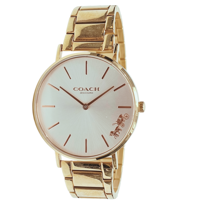 Coach Perry Rose Gold Tone Stainless Steel Watch