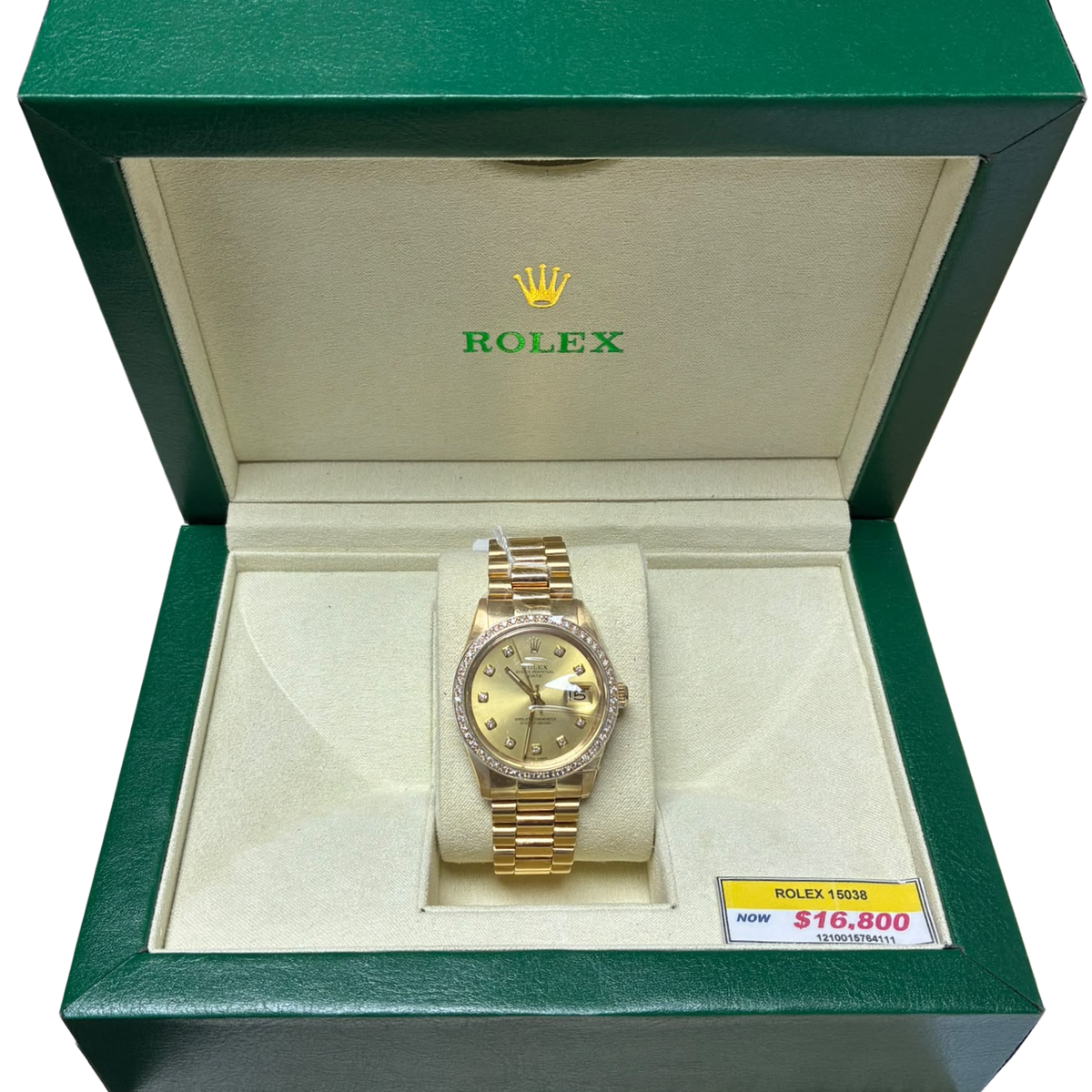 Rolex 15038 Oyster Perpetual Date Mens Watch