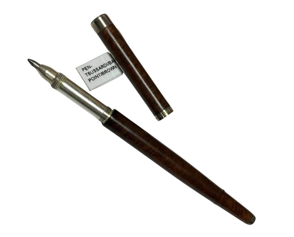 Trussardi Rollerball Pen Wood And Silver