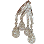 750WG Diamond Earrings 7.7G