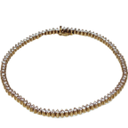 18KYG Classic Diamond 2.0CT Tennis Bracelet 6.6G 16.5CM