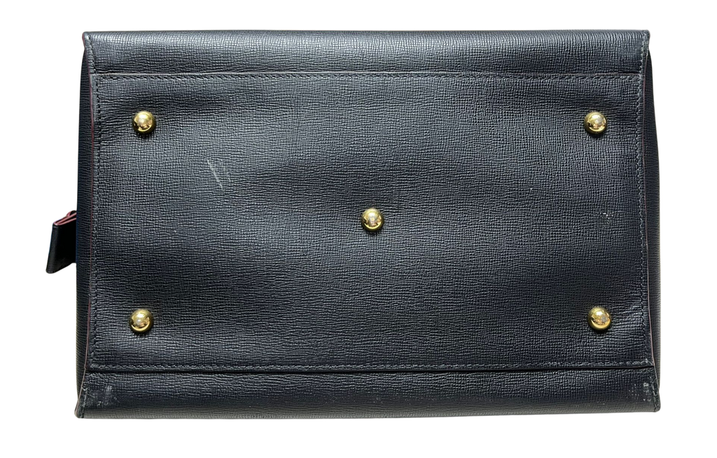 Longchamp Le Pliage Heritage Tote Black Leather