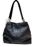 Coach Black Leather Phoebe Madison Shoulder Bag