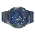 Casio GShock GM2100N2A Watch Blue Dial Navy Blue Resin Strap