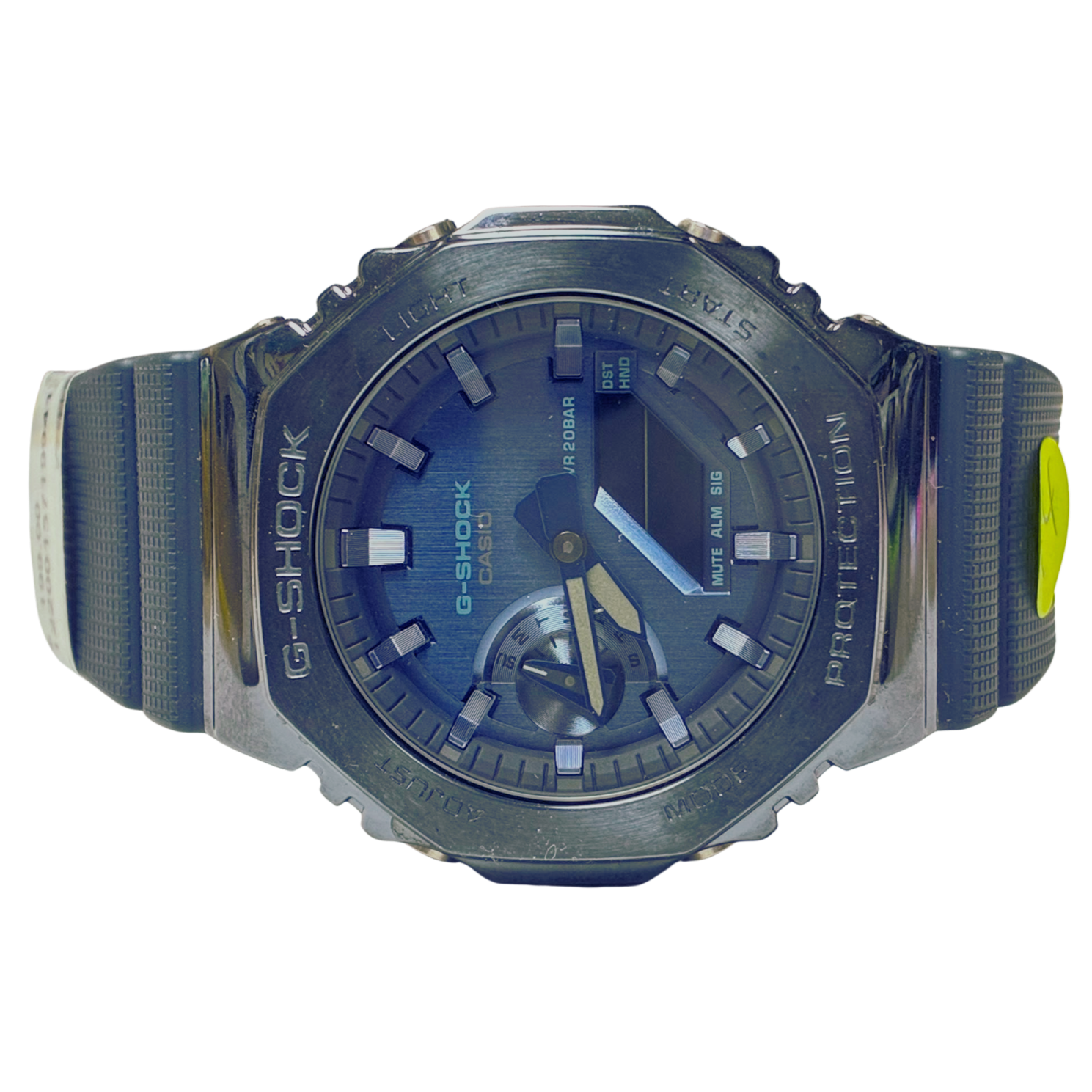 Casio GShock GM2100N2A Watch Blue Dial Navy Blue Resin Strap