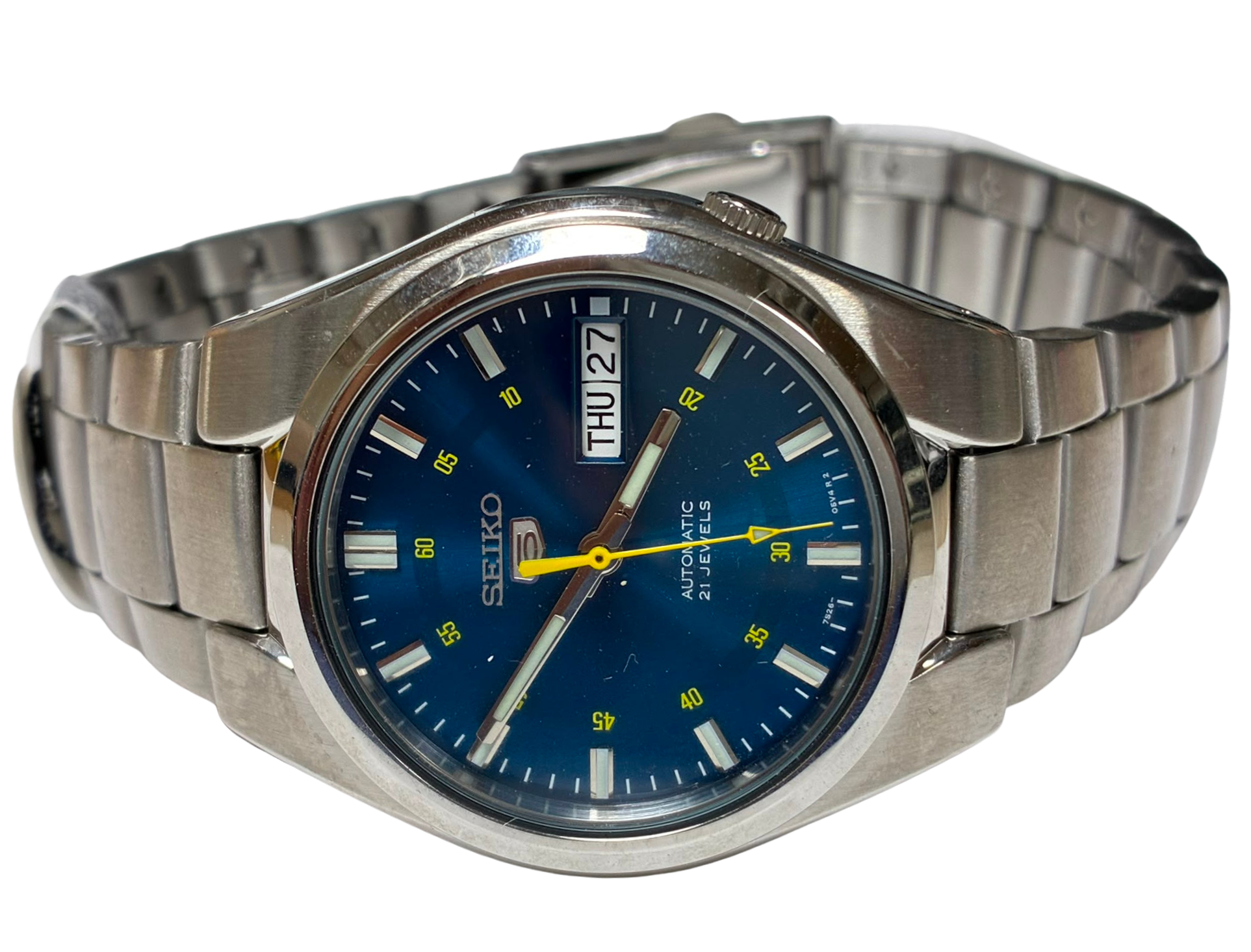 Seiko SNK615K1 Series 5 Automatic Blue Dial Mens Watch Secondary image