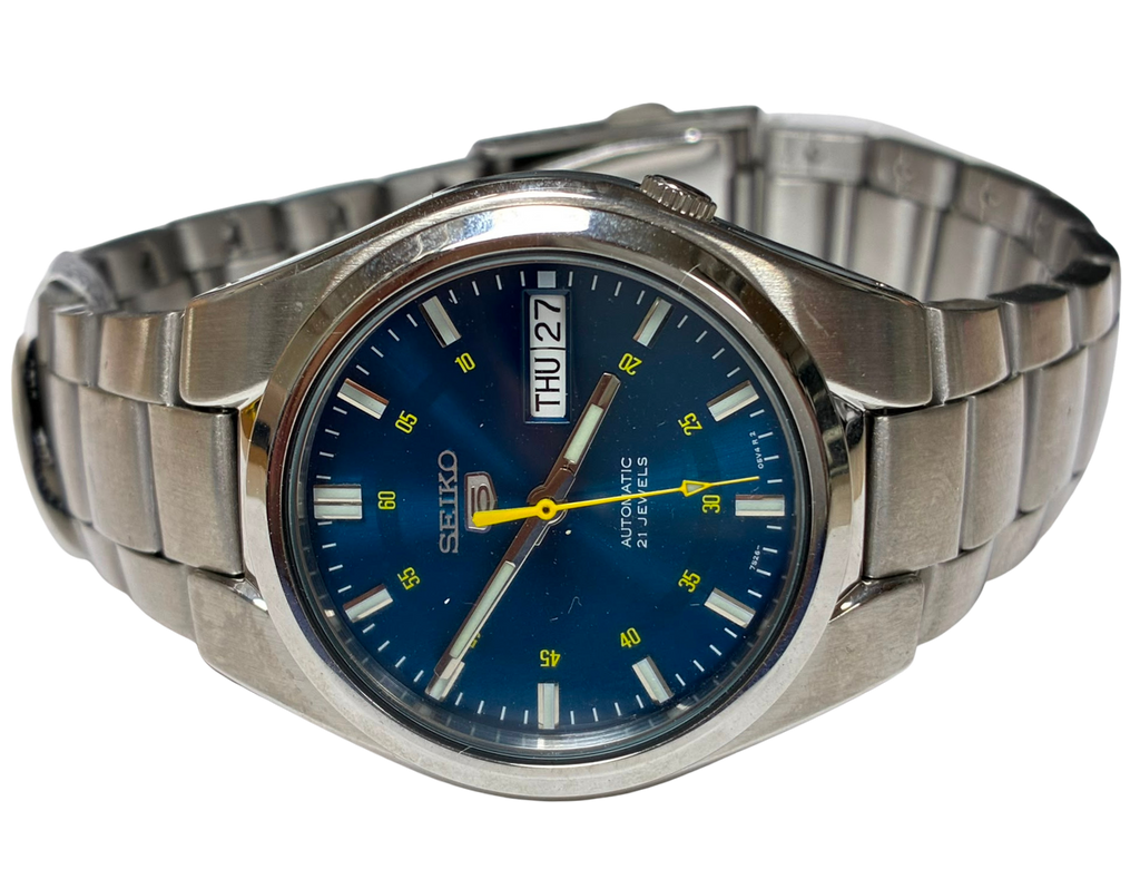 Seiko SNK615K1 Series 5 Automatic Blue Dial Mens Watch