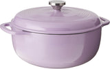 Lodge 6 Quart Enameled Cast Iron Dutch Oven With Lid Dual Handles Lilac