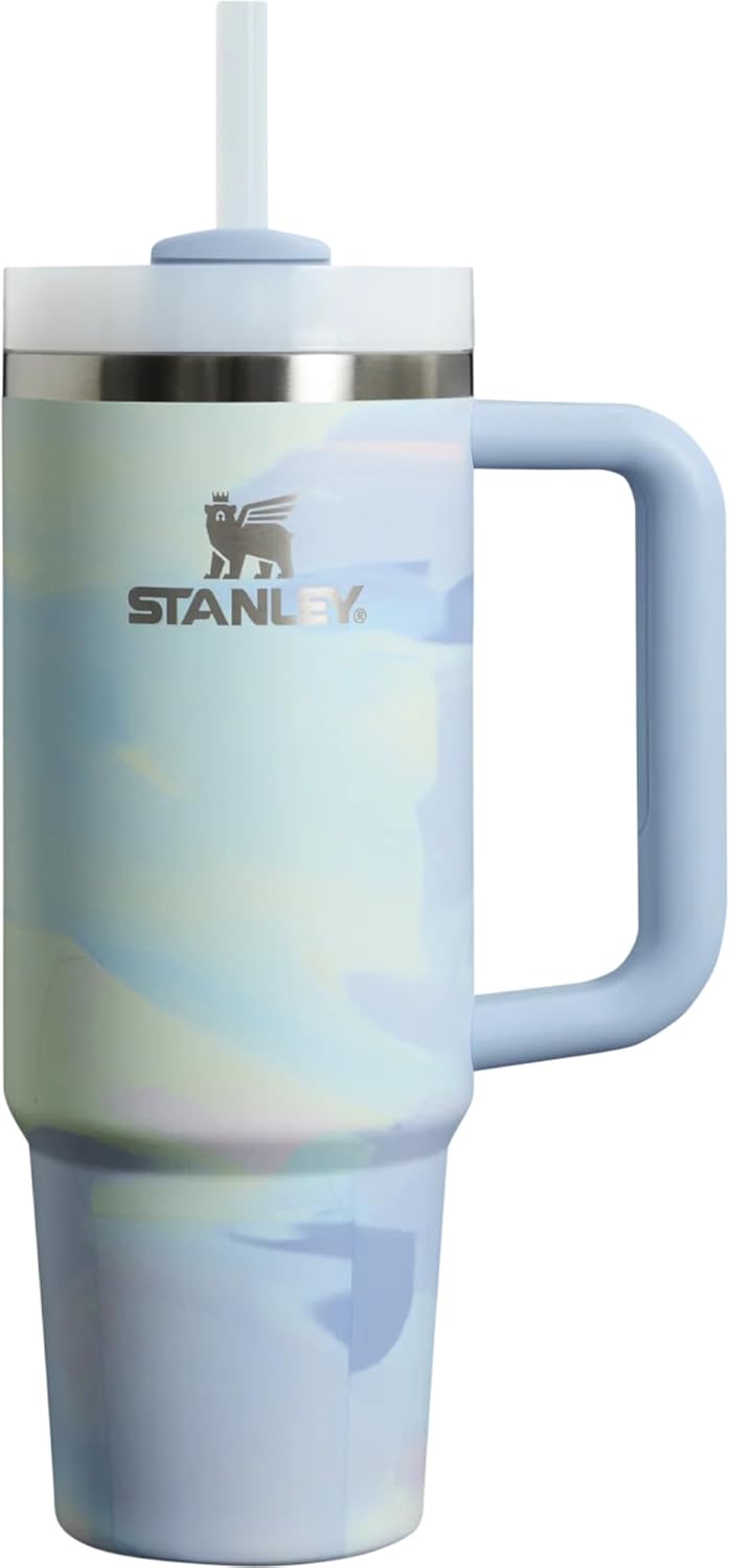 STANLEY Cool Serene Brushstroke Quencher H2.0 FlowState Tumbler Vacuum Insulated Stainless Steel With Lid And Straw Cool And Serene Brush Stroke 40oz Main image