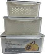 Airtight Draining Crisper-R8713 3Pc