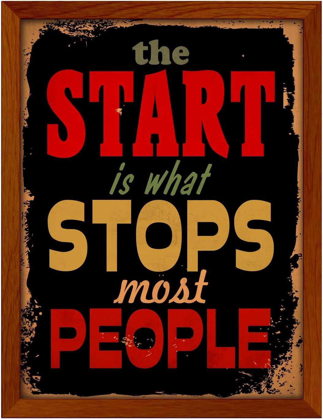 Poster Hub The Start Motivational Art Decor Main image