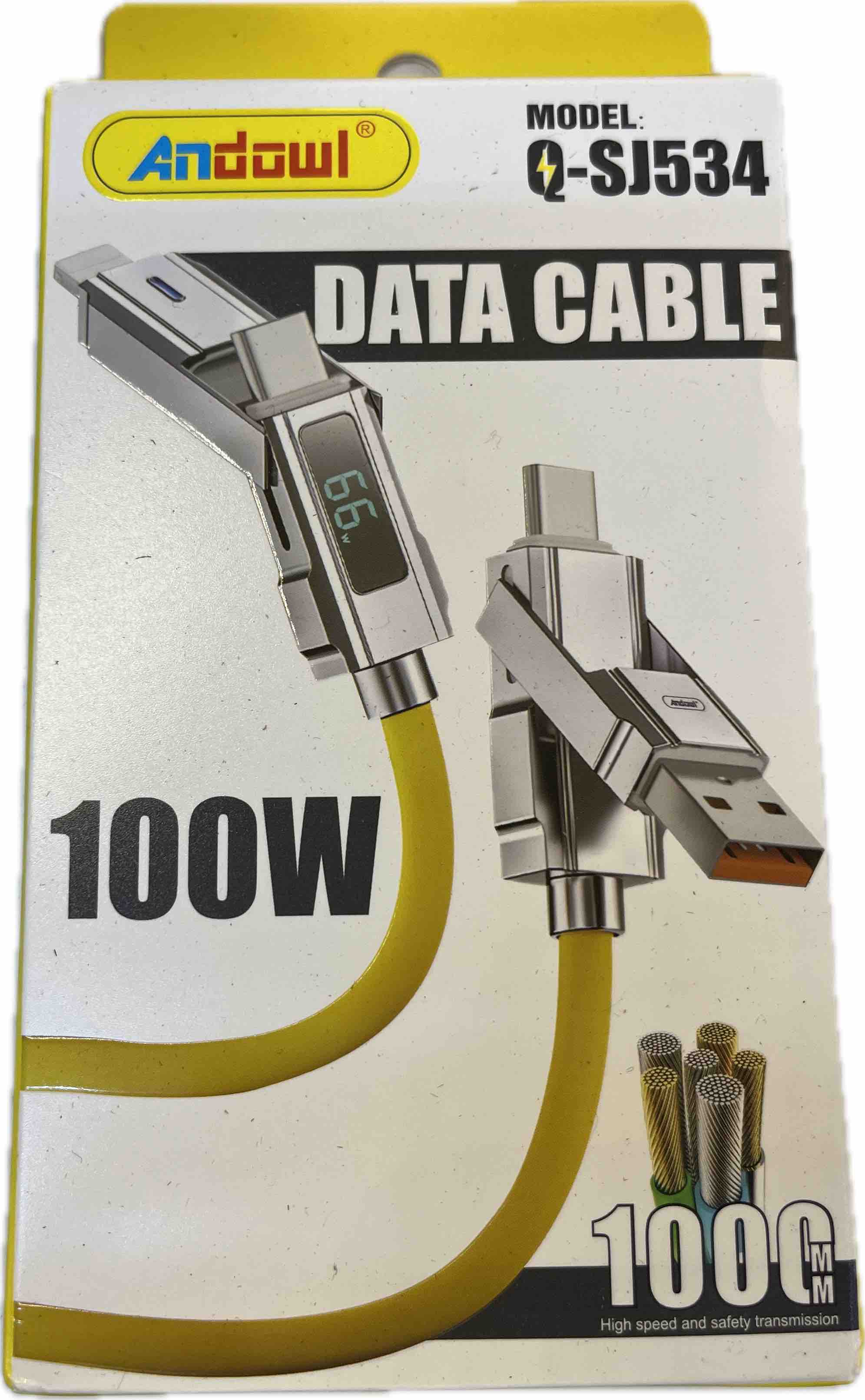 ANDOWL  QSJ534 4 in 1 Data Cable Secondary image