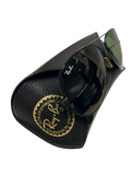 RayBan Aviator Large Metal Sunglasses RB3025 Black Green Lenses