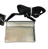 Furla 1927 Mini Crossbody Bag Silver Metallic Finish