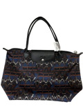 Longchamp Multicolor Print Nylon And Leather Le Pliage Tote