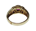 18KYG Ruby And Diamond Cocktail Ring 5.5G