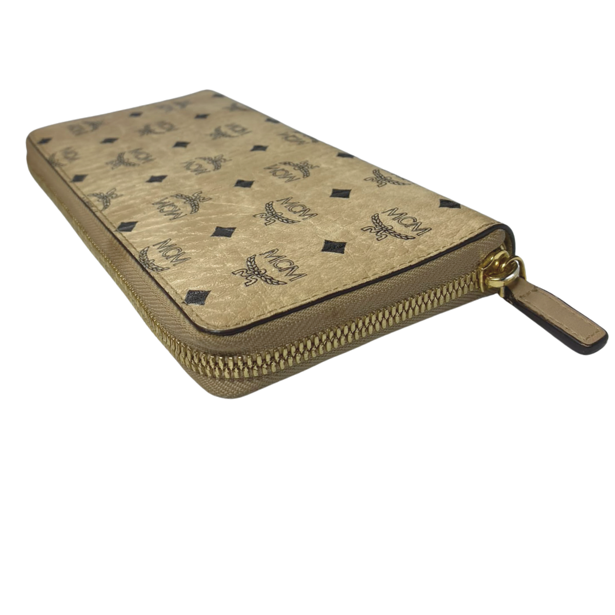 MCM MXL8SVI92 Visetos Zip Around Long Wallet