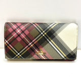 Vivienne Westwood Tartan Leather Long Wallet