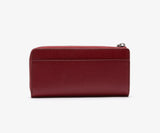 Lacoste, NF3580KL Women's Chantaco Zippered Matte Piqué Leather Wallet