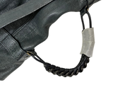 Mulberry Alexa Oversized Shiny Grey Shoulder Bag