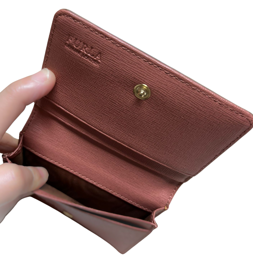 Furla Yellow Leather Card Case