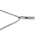 Gucci SV925 Cutout G Bar Necklace 15G 50CM