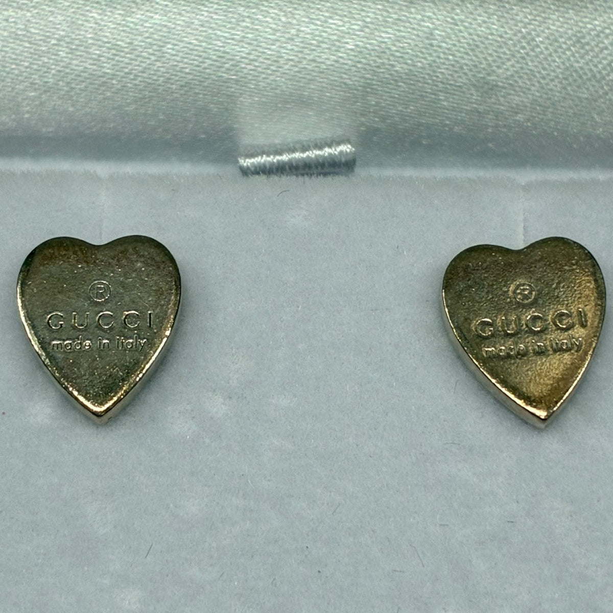 Gucci Trademark Heart Earrings SV925 3.35G