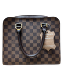Louis Vuitton Triana Handbag Damier Ebene Canvas