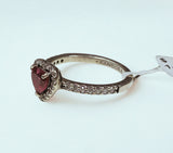 Pandora Elevated Red Heart Ring
